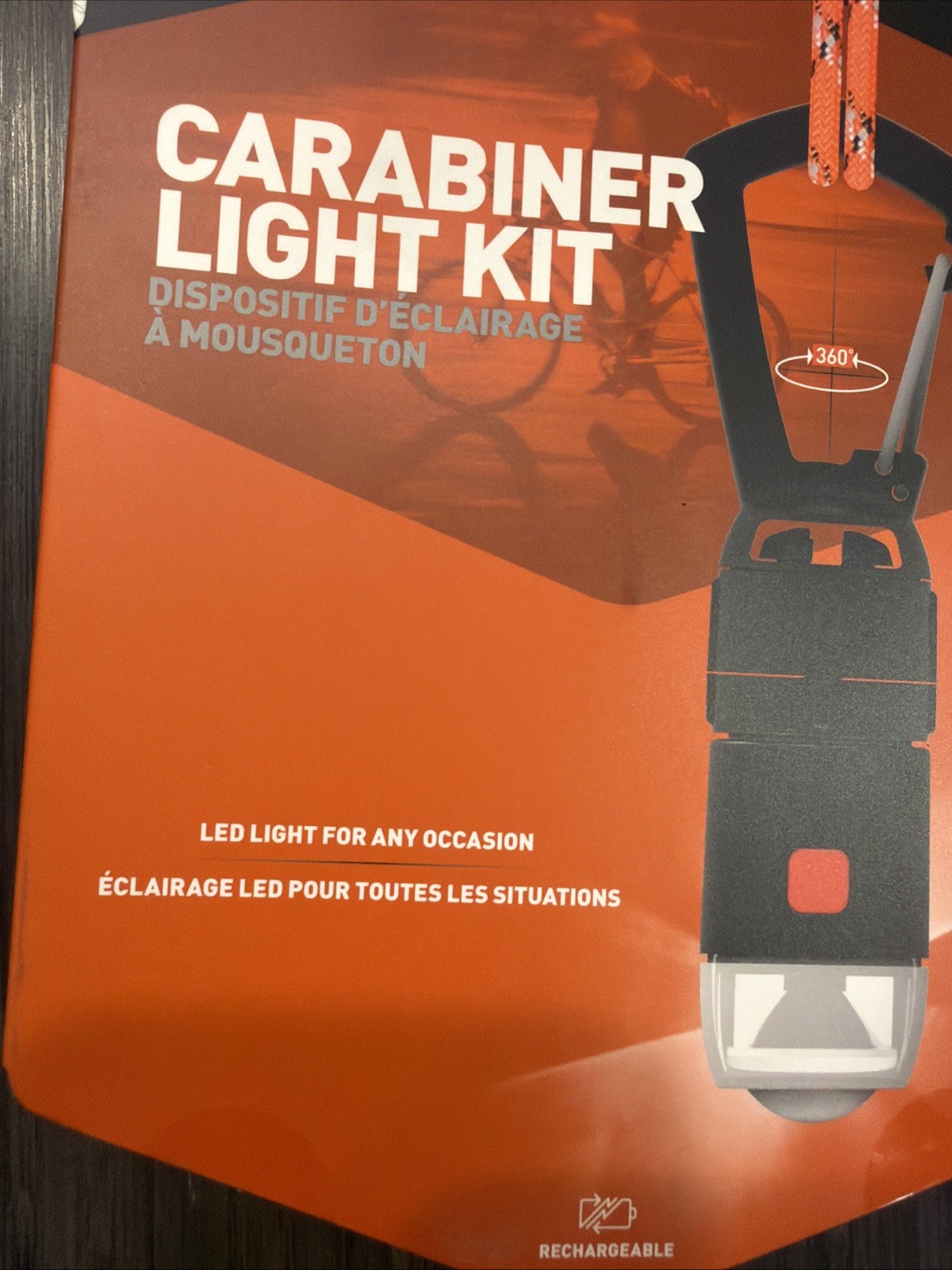 Gear Aid Multi-Purpose Rechargeable Carabiner Light Kit New In Box