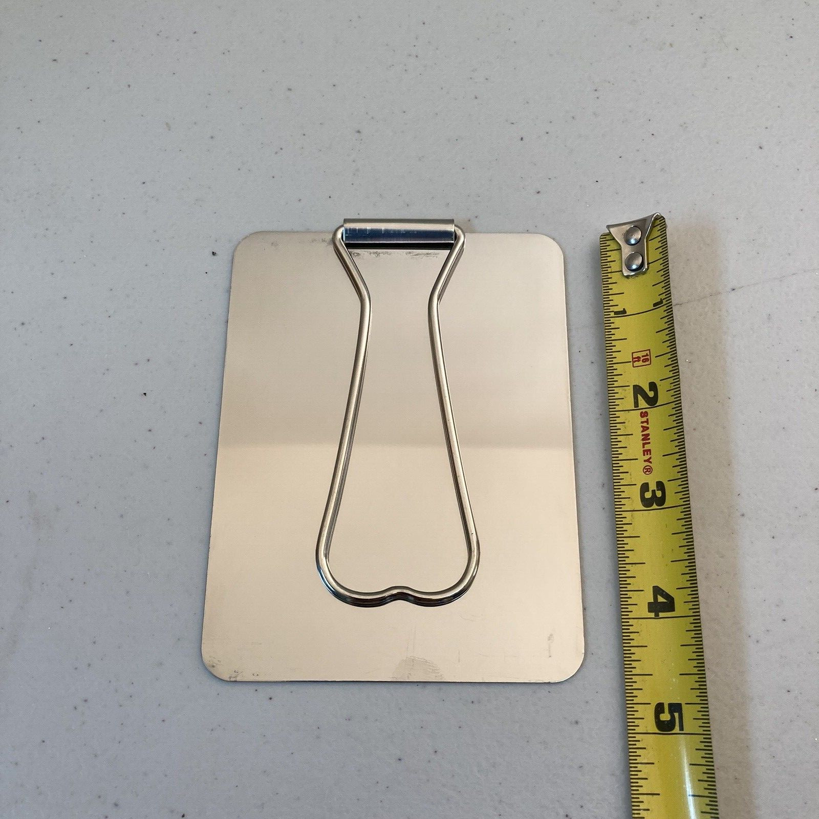 Vintage Italian Army Signal Mirror Stainless Camping/Survival