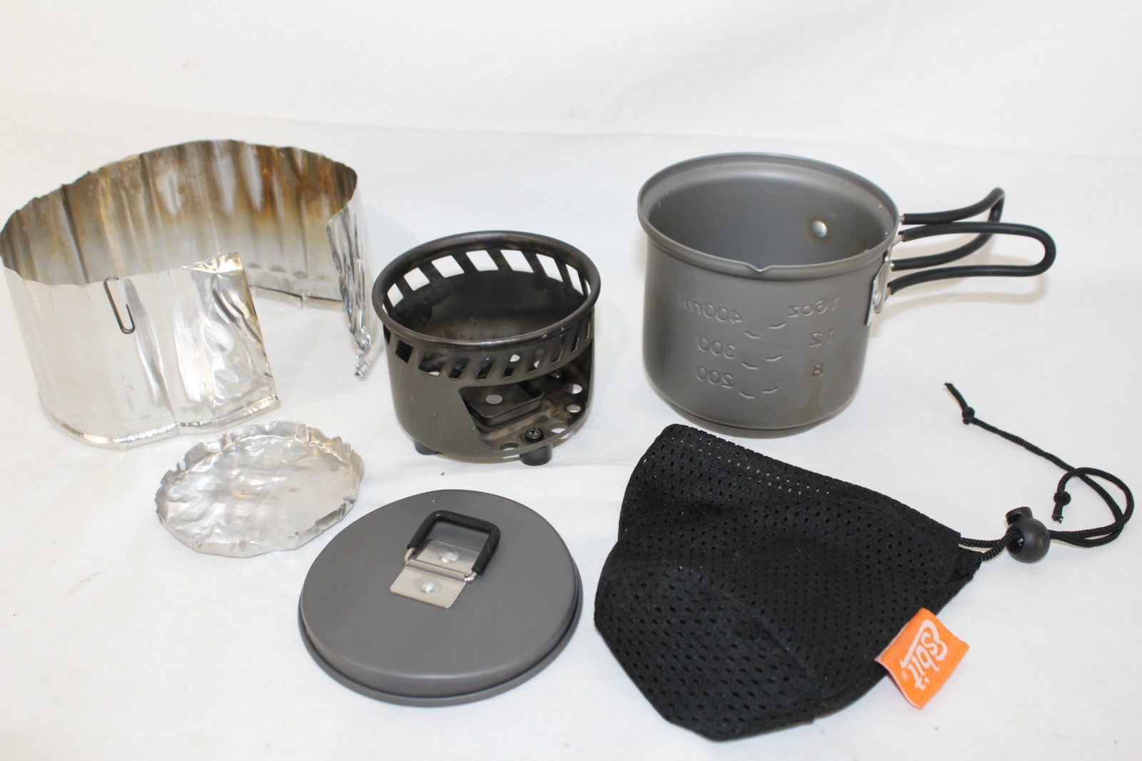 Esbit Kocher-set Cook Camping Solid Fuel Stove, w/ Extras, Hunting ,