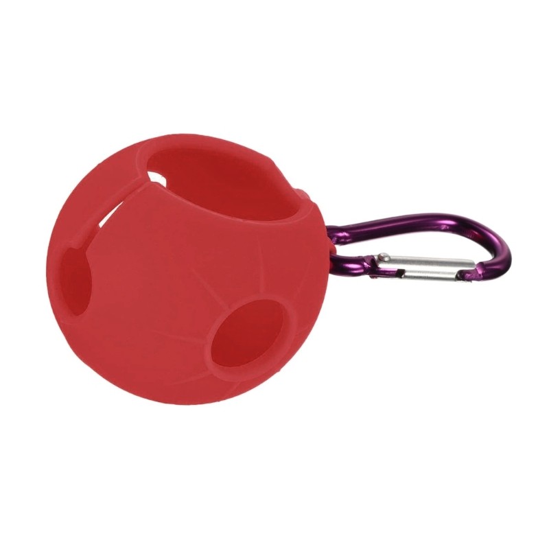 Golf Balls Holder Soft Silicone Clip with Hook, Golf Balls Sleeve Balls Cover