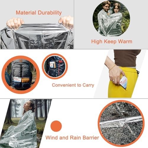 Emergency Thermal Blankets for Survival and Outdoors