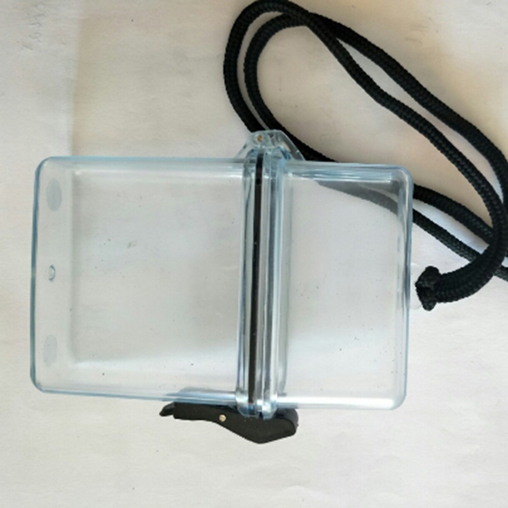 Outdoor Waterproof Pockets Storage Box in Red Translucent Plastic for Travel
