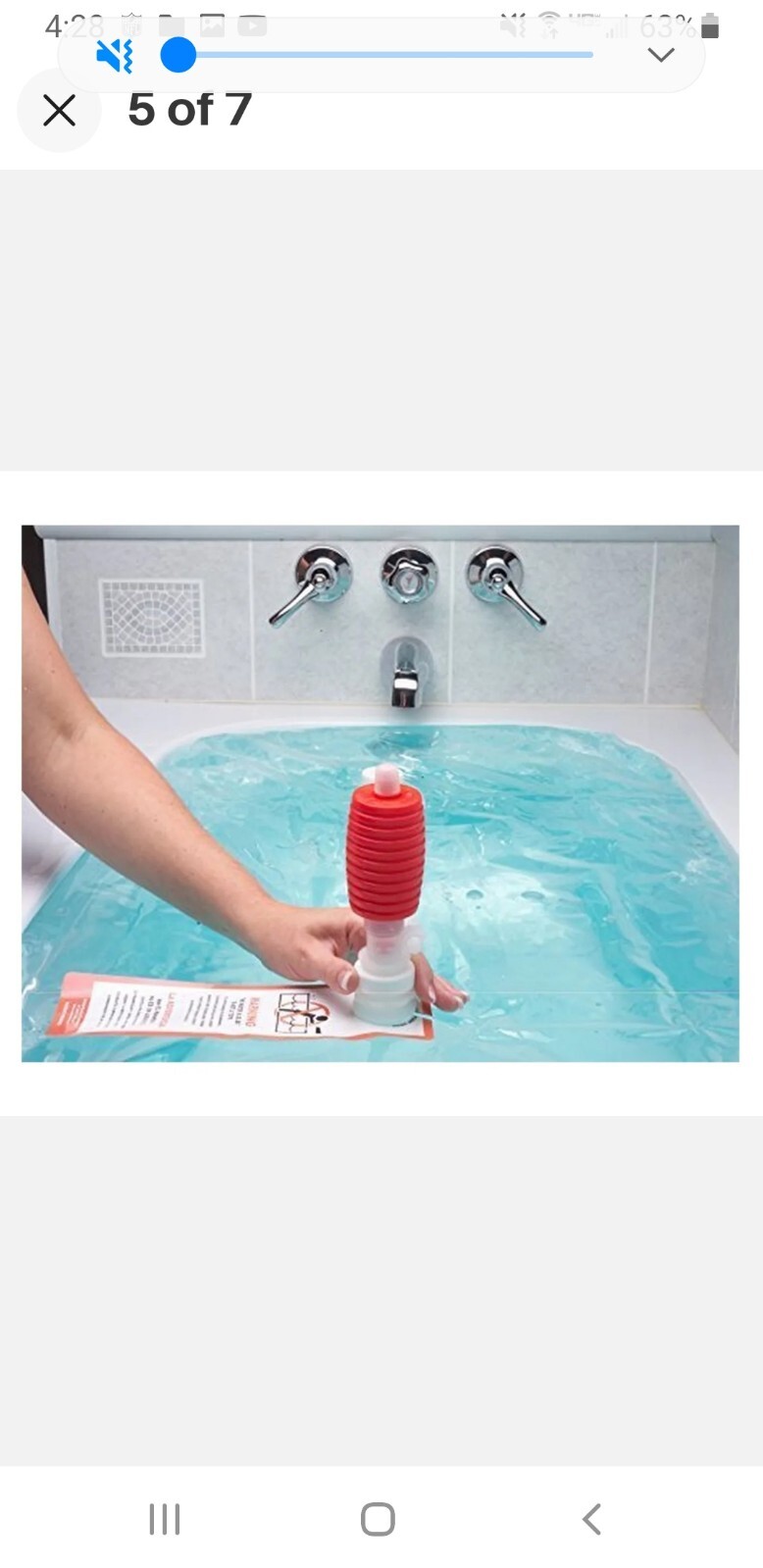 WaterBOB Bathtub Storage Emergency Drinking Water Container Holds 100 Gallons