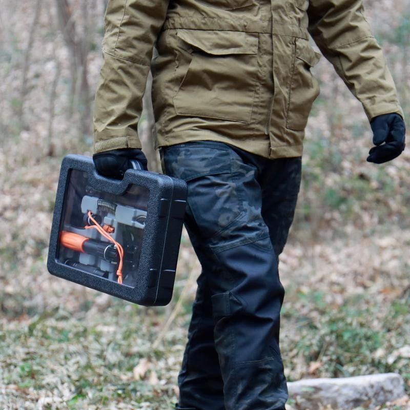 30-in-1 Survival Kit Portable Folding Shovel Multifunctional Camping Tool w/Case