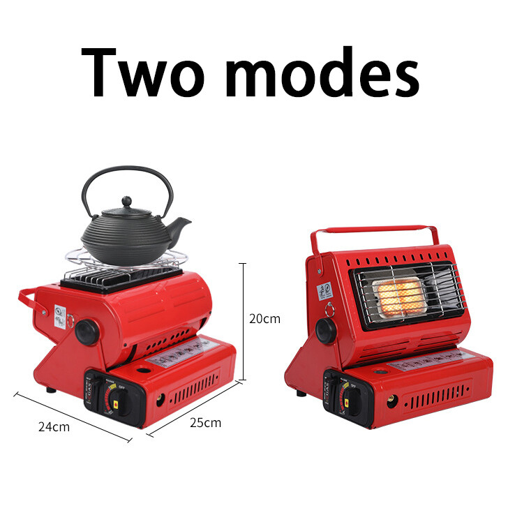 Camping Emergency Butane Heater Double Coherent Heat Source Survival Tools,