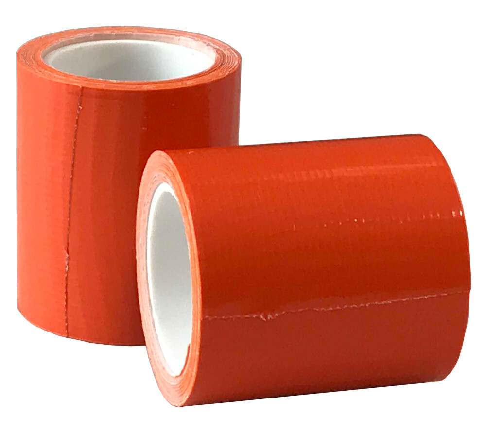 Mini Duct Tape Roll 2 in. x 100 in. Orange 2 pack 5col Survival Supply