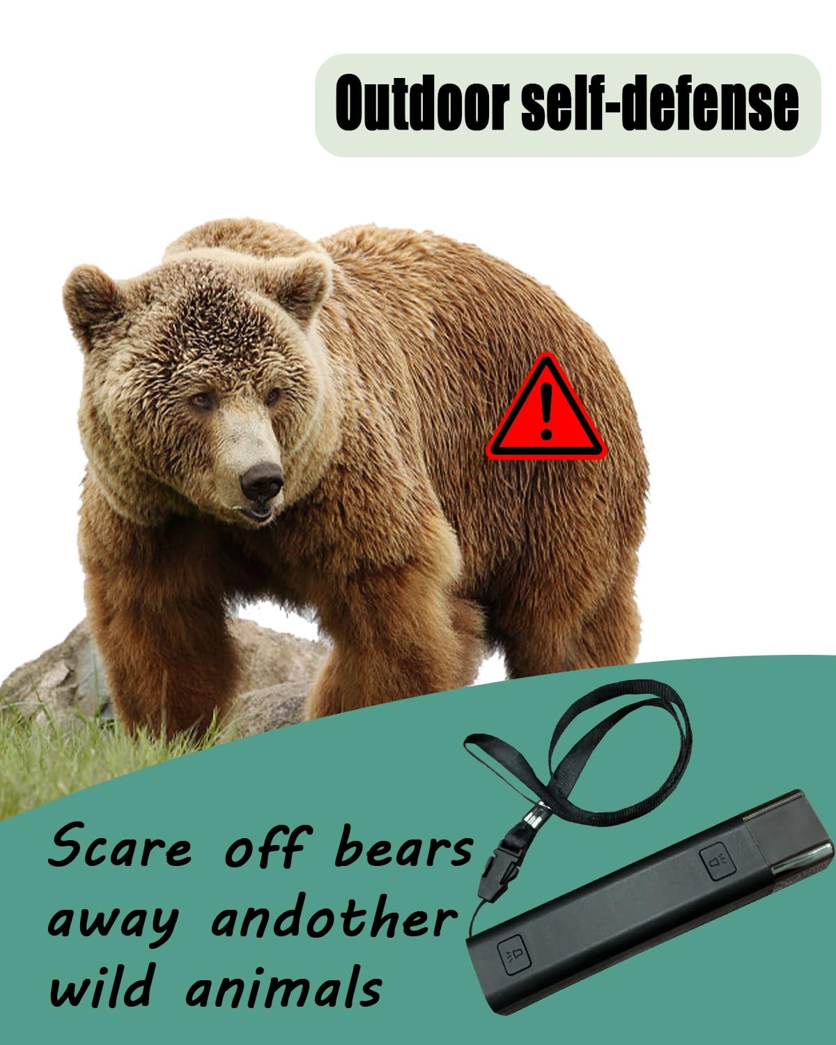 120dB Electronic Bear Horn with Lighting -USB Charging Electronic Air Horn- L…