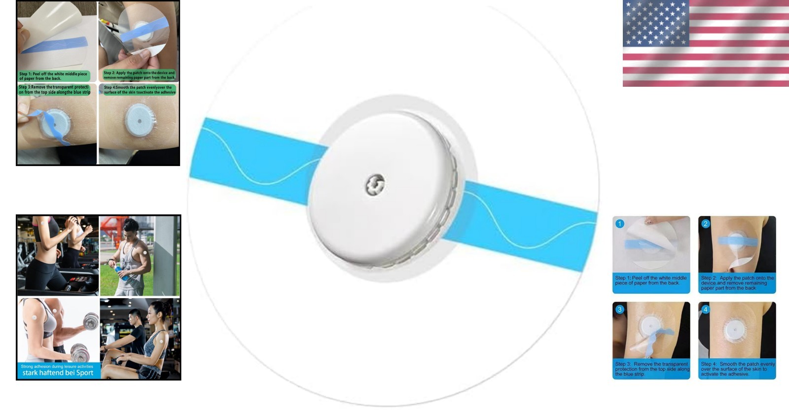 Waterproof Freestyle Sensor Covers for /3, 55-Pack, Hypoallergenic & Breathable