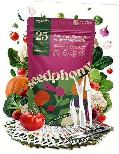 25 Gourmet Garden Vegetable Seeds Variety Pack – 14,965+ 25 Gourmet Vegetables