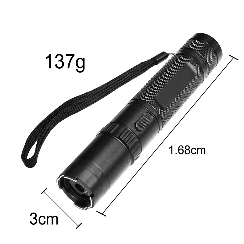 Black 801 380 BV Micro Stun Gun Self Defense W/ 1 Bottle Free Pepper Spray