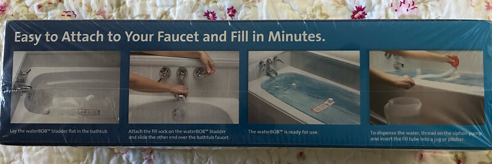 NEW WaterBOB Emergency Survival Bathtub 100 Gal BPA Free Drinking Water Filter