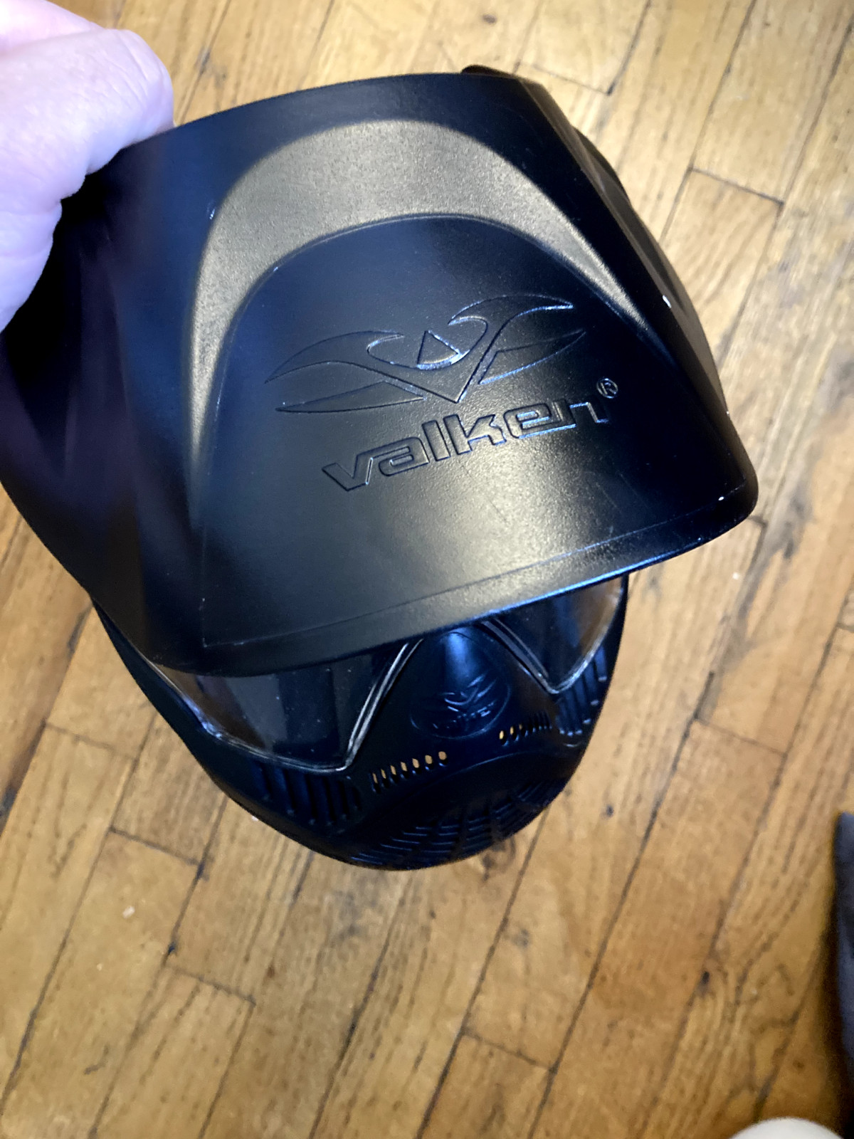 Valken Paintball Mask Full Face Goggles Black Adjustable Strap – Excellent Condi