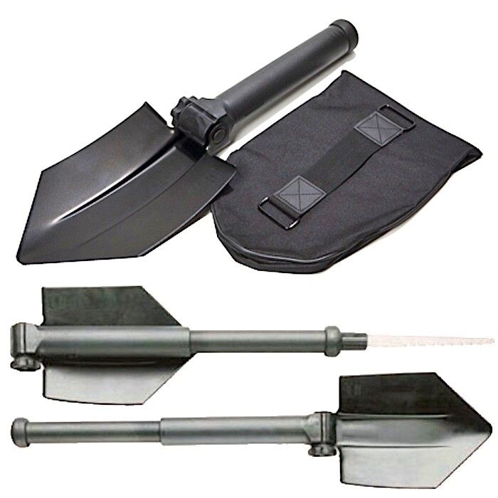 GLOCK® Entrenching Tool W/ Saw & Nylon Pouch – Folding & Telescopic – Austria