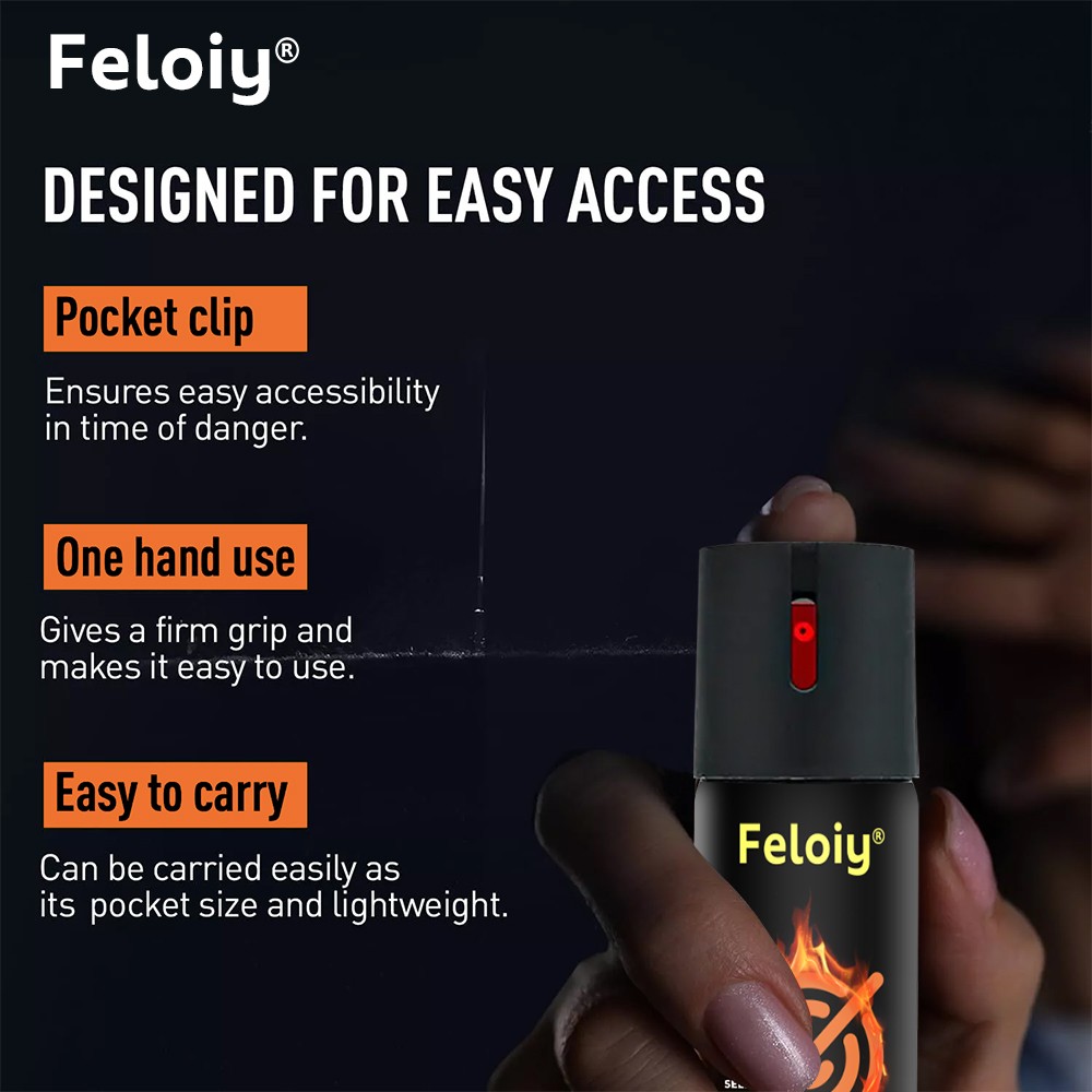 2 PACK Pepper Spray 1/2oz Self Defense Security Protection Keychain