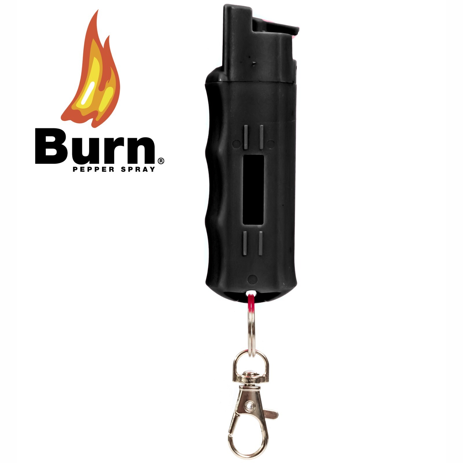 3 PACK Burn Pepper Spray 1/2oz Self Defense Security Keychain Black