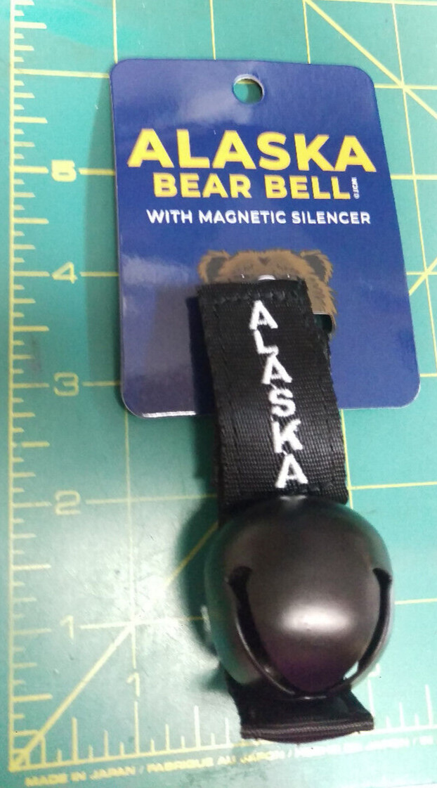 Alaska Bear Bell with magnetic silencer – easy add to belt loop or pack NICE!