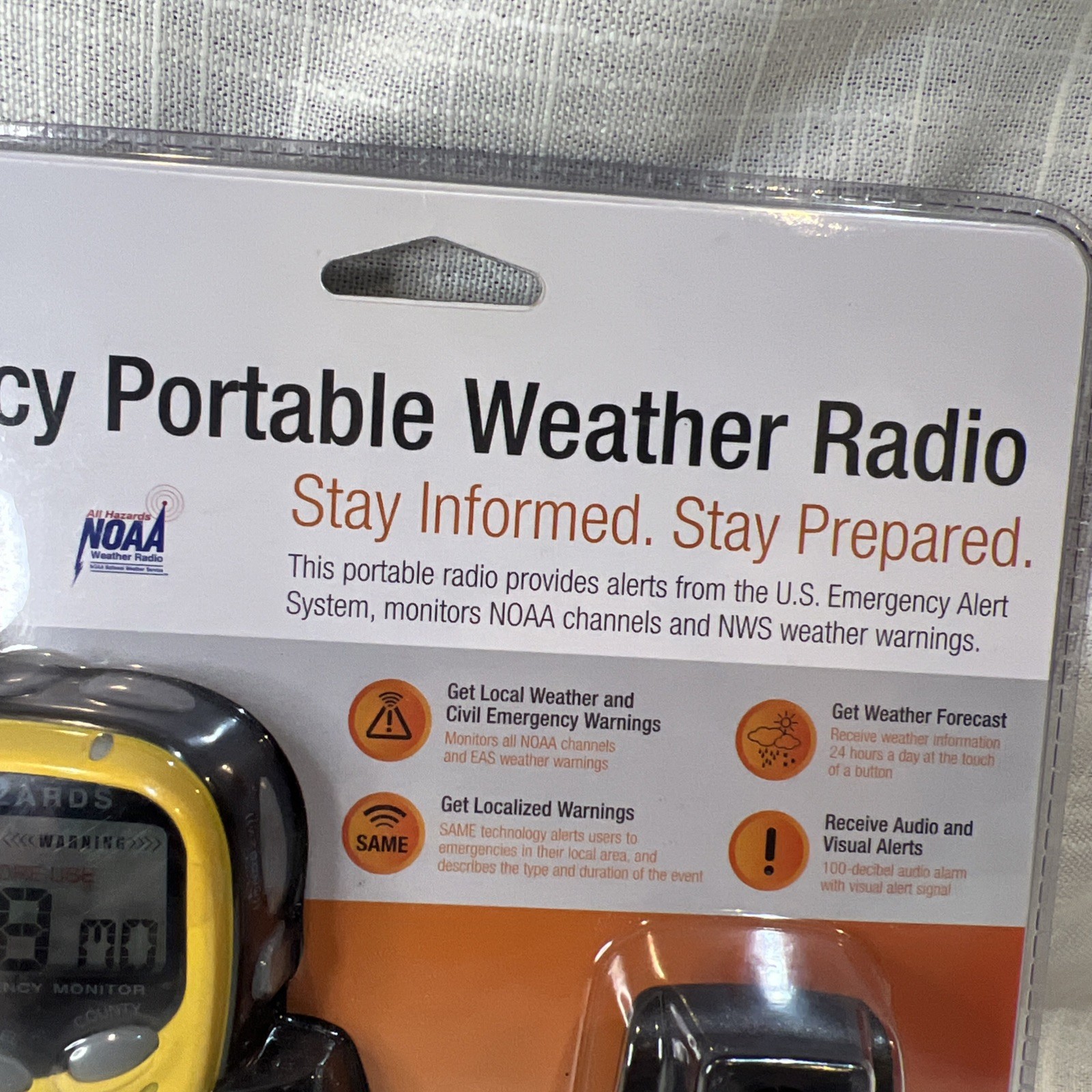 Oregon Scientific Emergency Portable Weather Radio WR601N NOAA All Hazards
