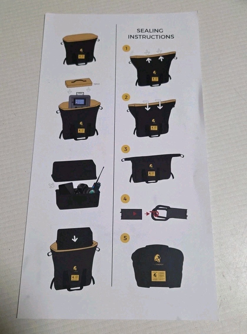 LION ENERGY EMP Faraday Military MILSPEC Electronics Shielding Bag & Storage Box