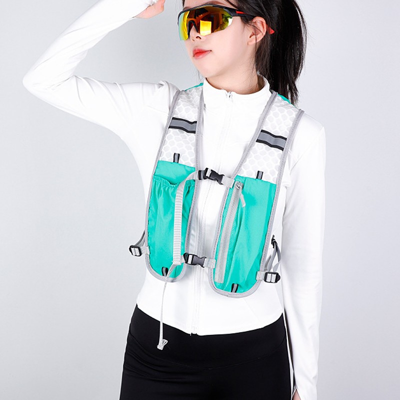 For Biking Running Storage Vest Lightweight Running Vest Reflective Chest Pack