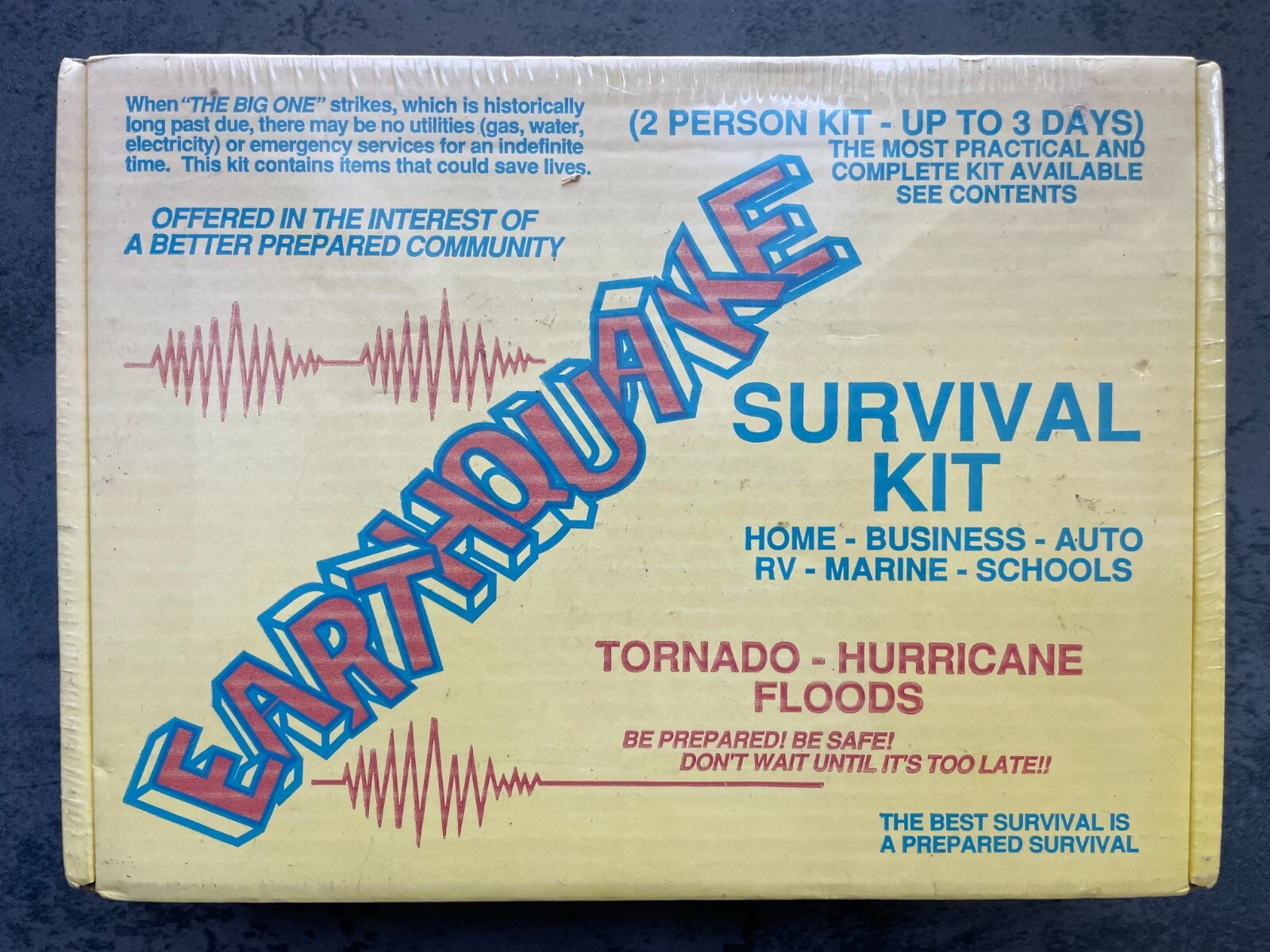 VTG Earthquakes Tornadoes & Hurricanes Survival kit Harvey Enterprises Co. 1989