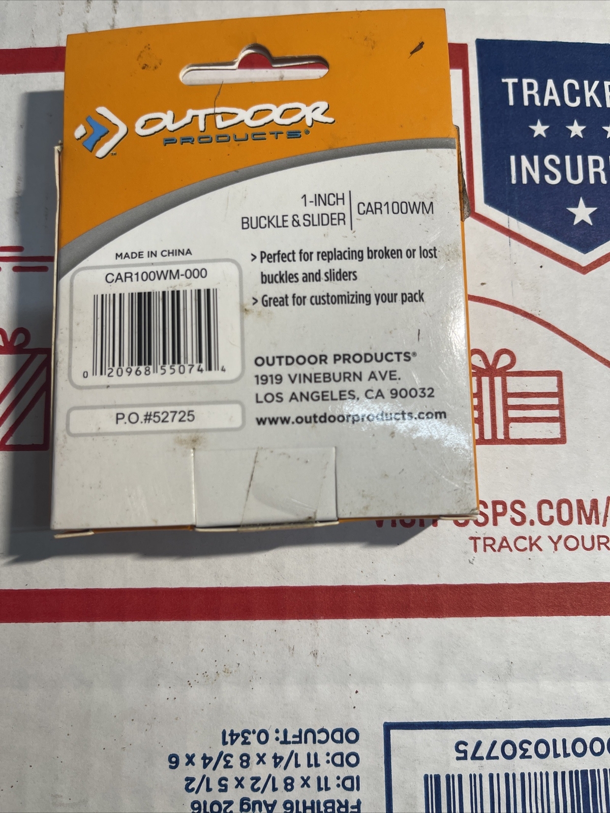 Outdoor Products Buckle & Slider 1″ 2 Sets Per Box CAR100WM-000