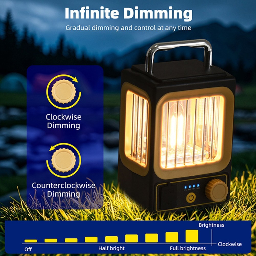 Flexible Brightness Control Solar Lantern Ideal for Various Outdoor Settings