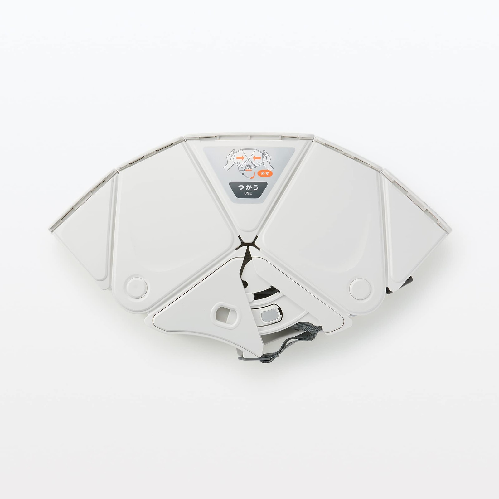 MUJI Foldable Helmet White MJ-FH2 44913314 W28.5xD20.8xH15cm PP Resin, ABS NEW