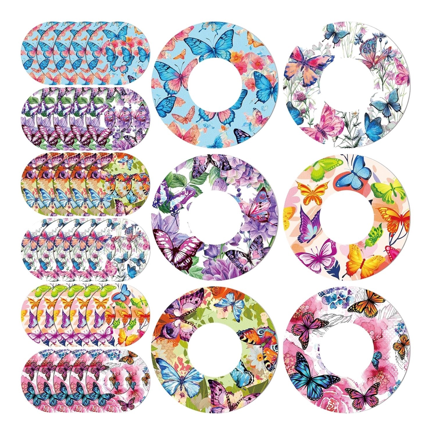 Fashionable 36 Pack Waterproof CGM Adhesive Patches for Active Lifestyles
