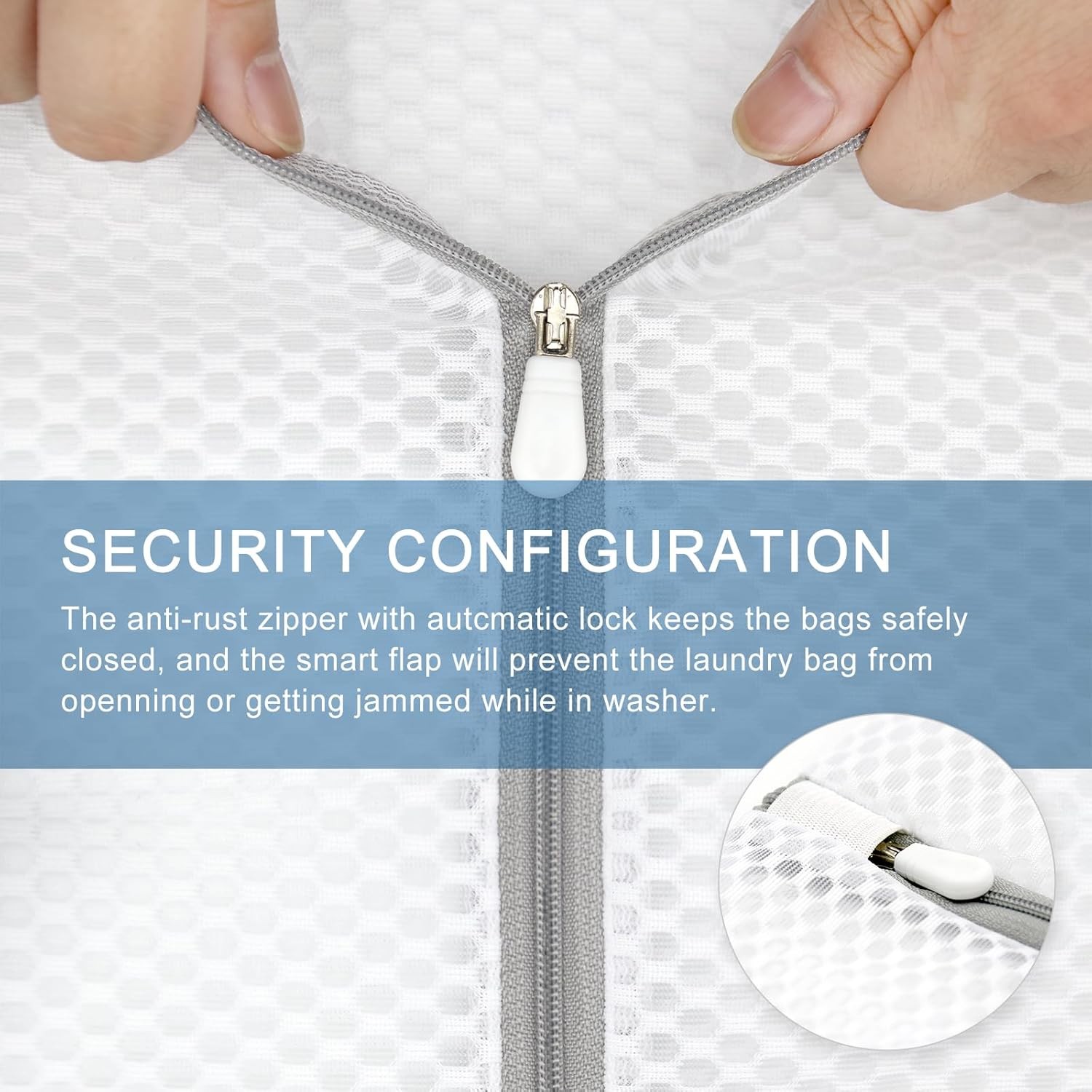 2Pcs Durable Honeycomb Mesh Laundry Bags for Delicates 24 x XX-Large, White