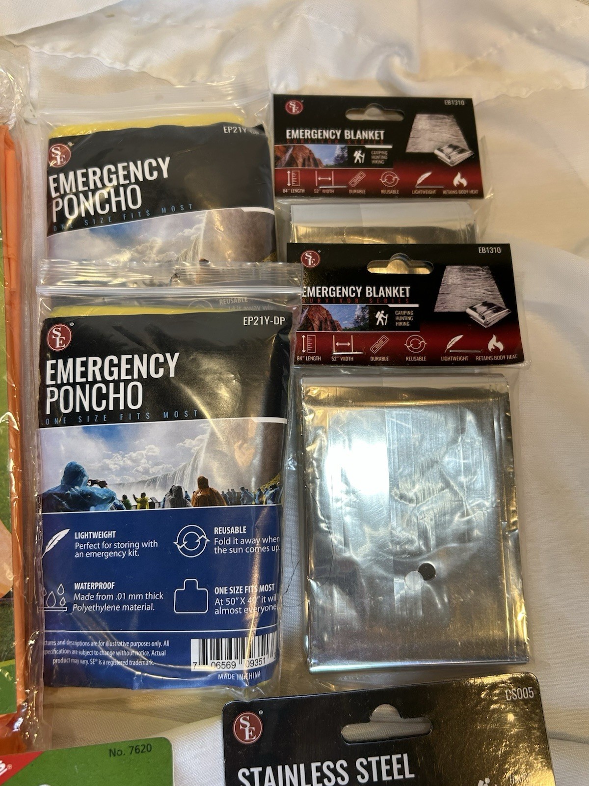Survival Gear Kit Emergency Home Auto Camping 10 Pieces