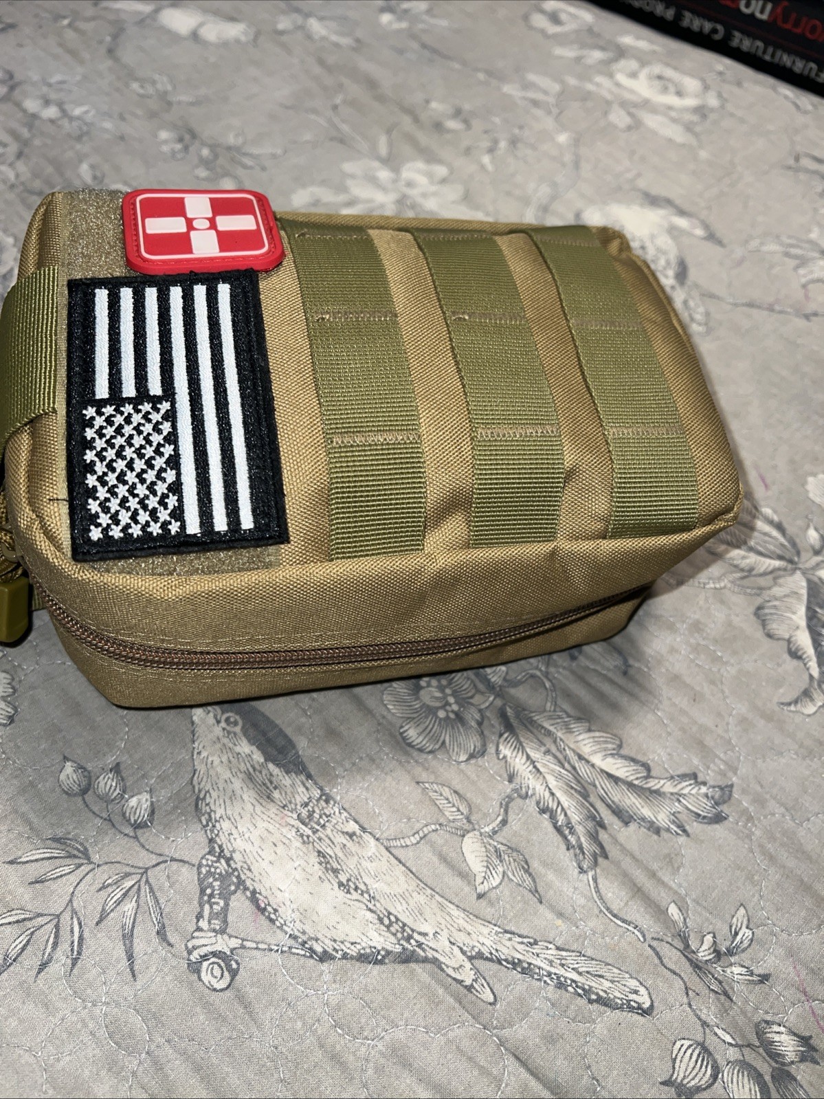 Emergency Survival Kit First Aid Bug out Military Prepper Brown Piece Set
