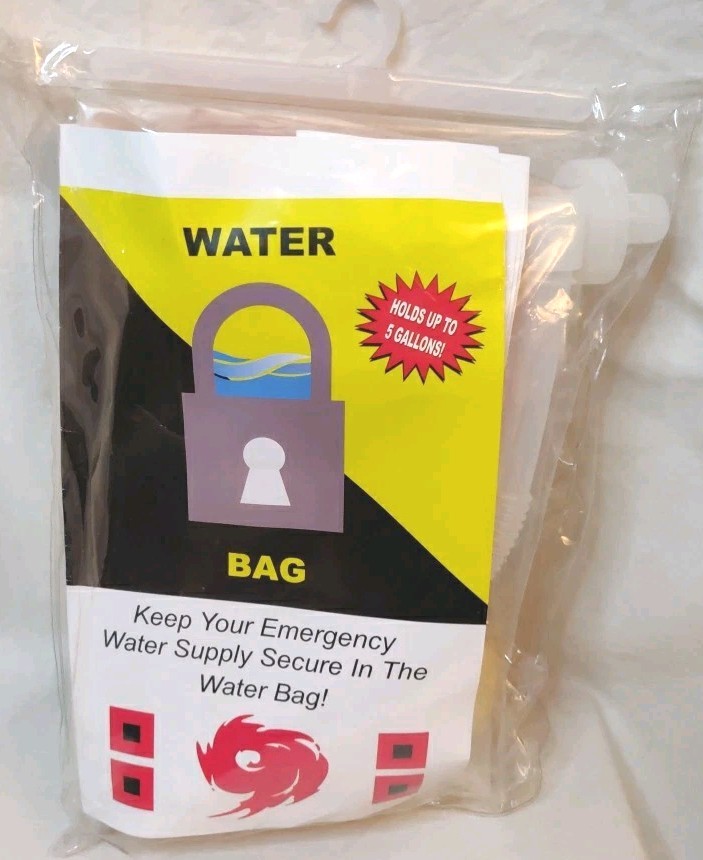 Watersafe Mini 5 Gallon Secures Emergency Water Supply Bag/Pump/Cap