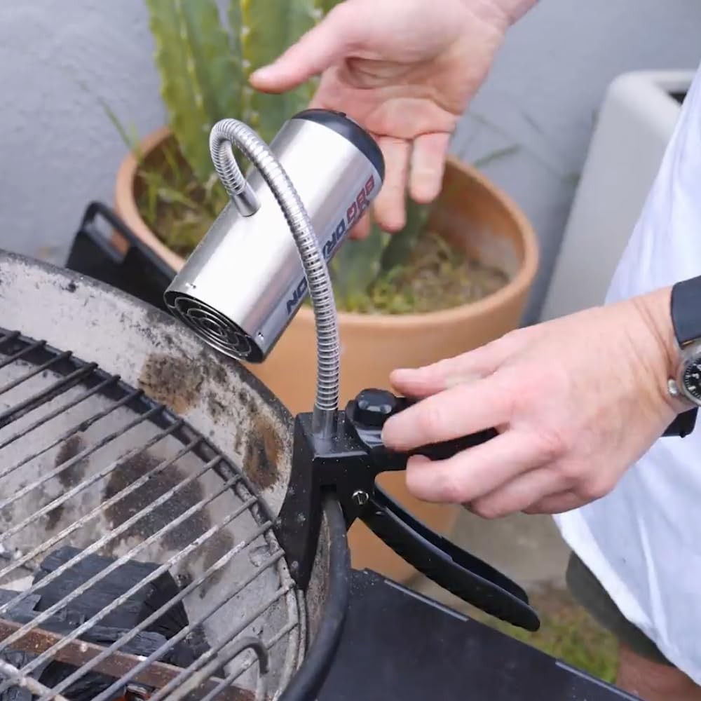 BBQ Dragon Charcoal Starter Fan — 8 x 3 x 15 inches,