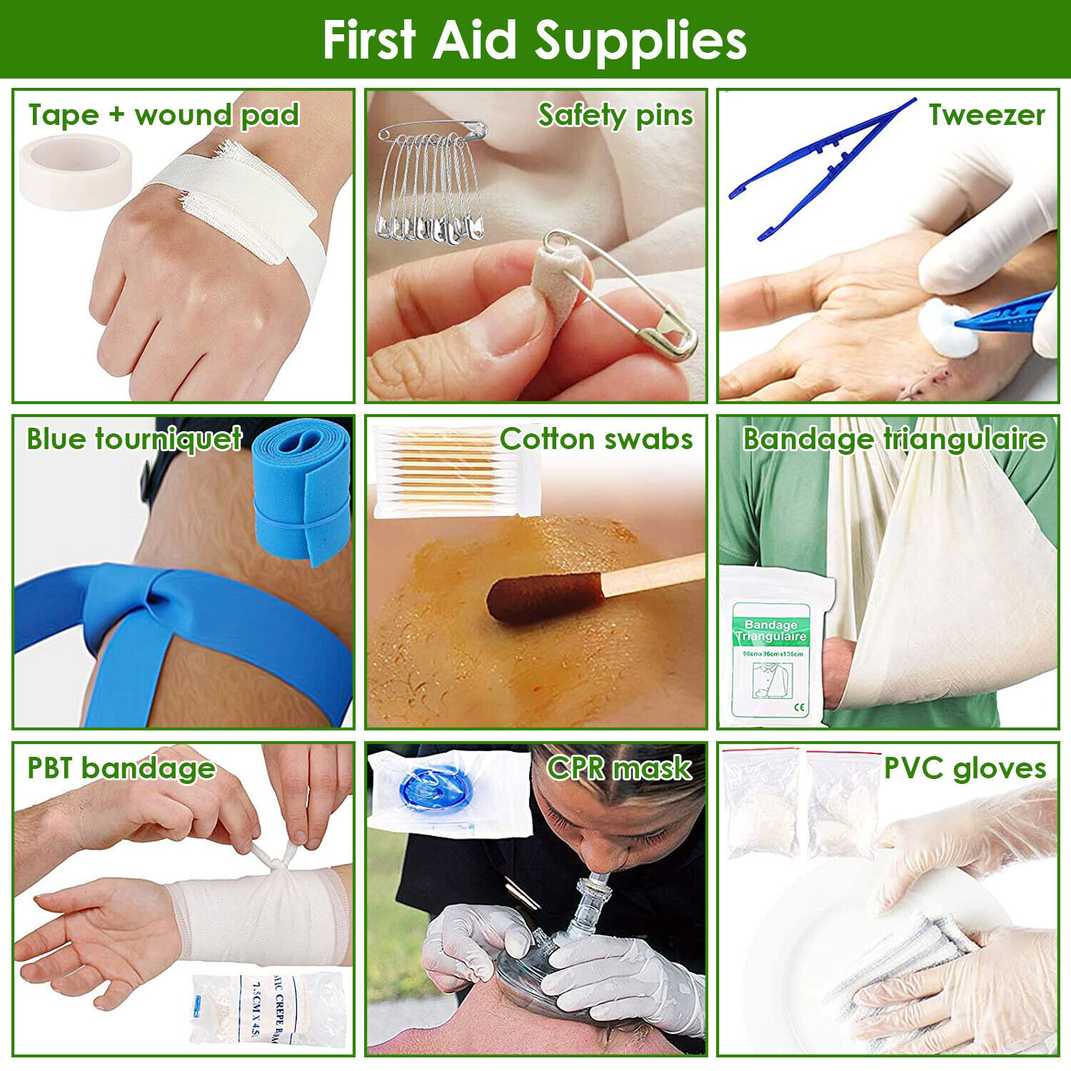 47PCS Emergency Survival Equipment Tool Kit Outdoor Tactical Hiking Camping Aid