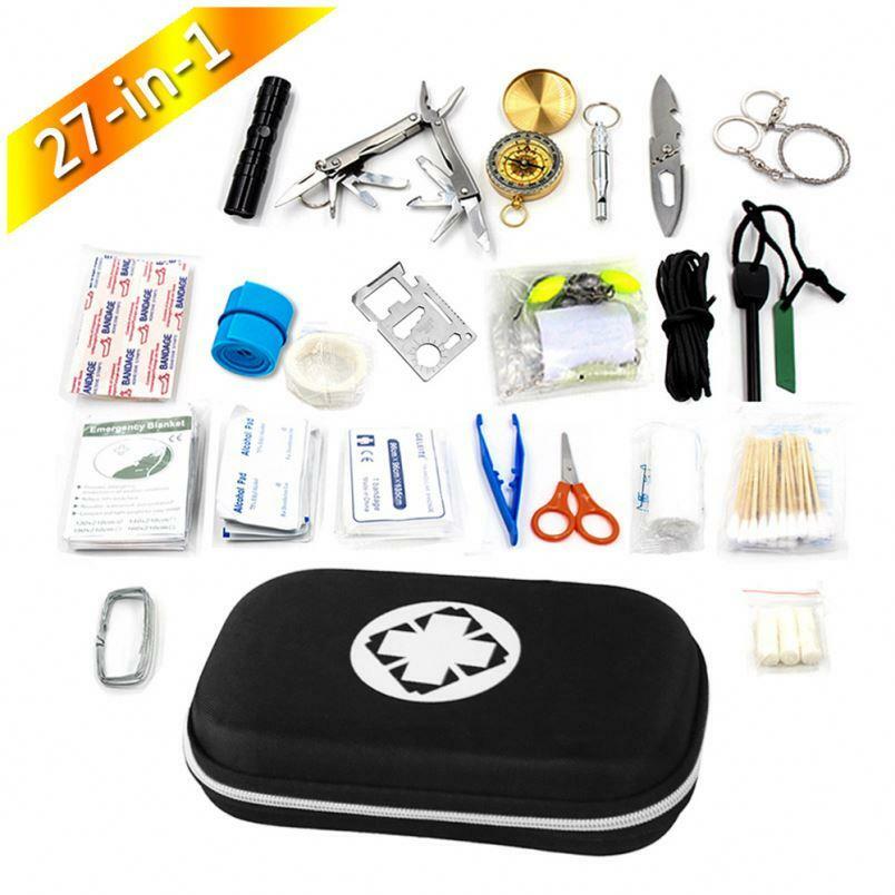 27-n-1 50 piece Outdoor survival kit Set Camping Travel Multifunction First aid+