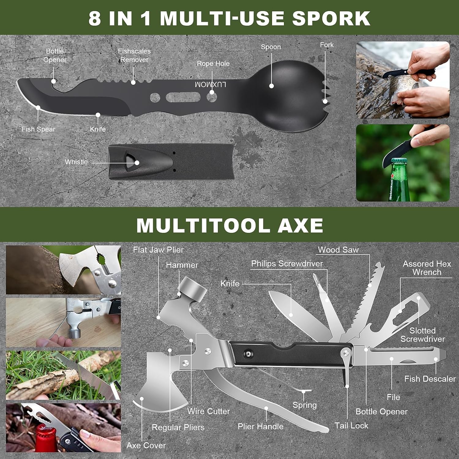 WINTER STORM Survival Kit, 150 PCS Survival Gear and Supplies Equipments