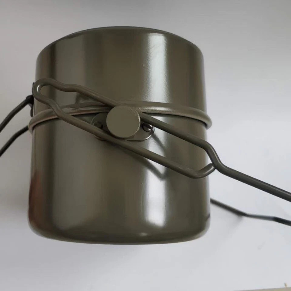 Army Green Outdoor Mess Kit Repro Military Aluminum Camping Hiking Fast Mess Tin