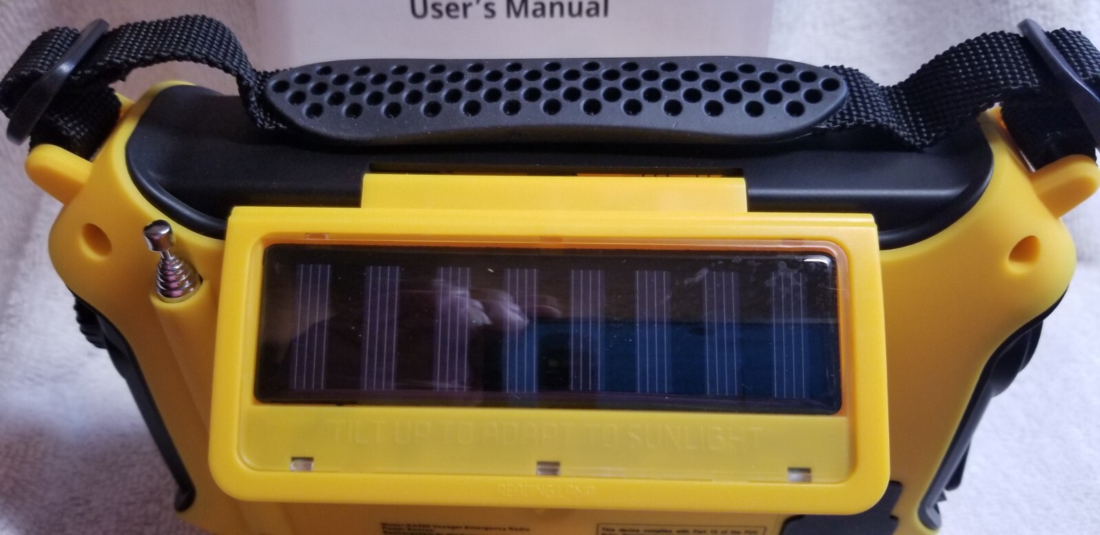 Kaito Portable Radio Emergency Solar + Hand Crank Powered KA500 Yellow Voyager