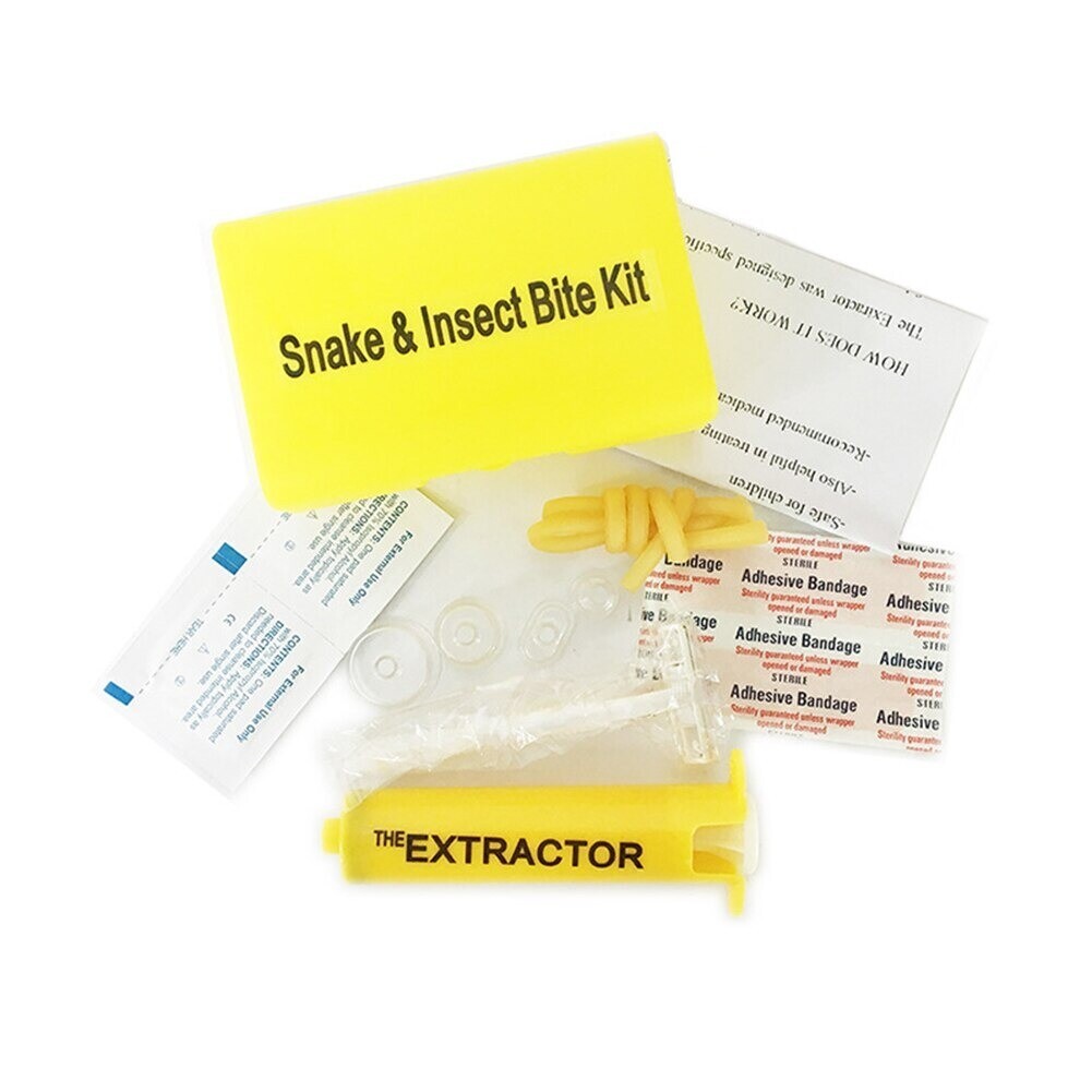 Portable Outdoors Insect Bee Sting Snake Bite Venom Extractor Suction Kit Tool