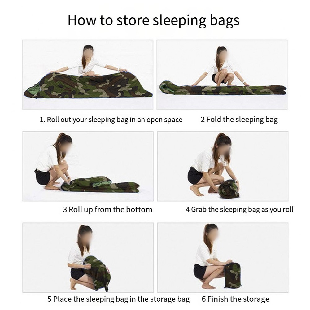 Year Round Camouflage Sleeping Bag with Insulation Against Harsh Weather