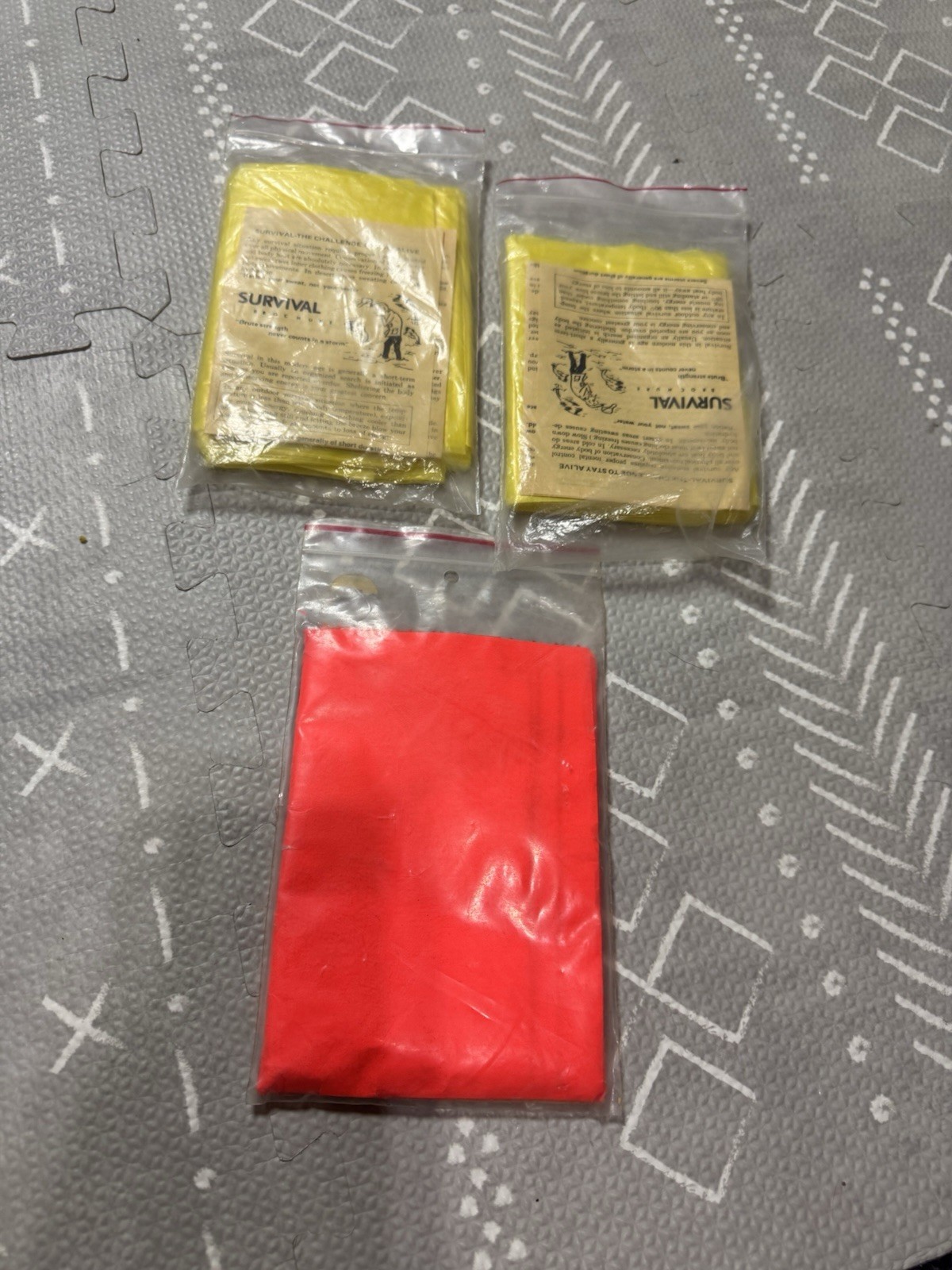 Vintage REI Storm Shelter Instant Pocket Tent 2 Pack