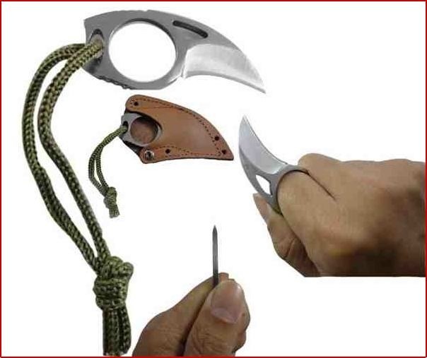 Urban Camo Tactical Karambit Fixed – Kydex Sheath + Bear Claw Karambit Knife