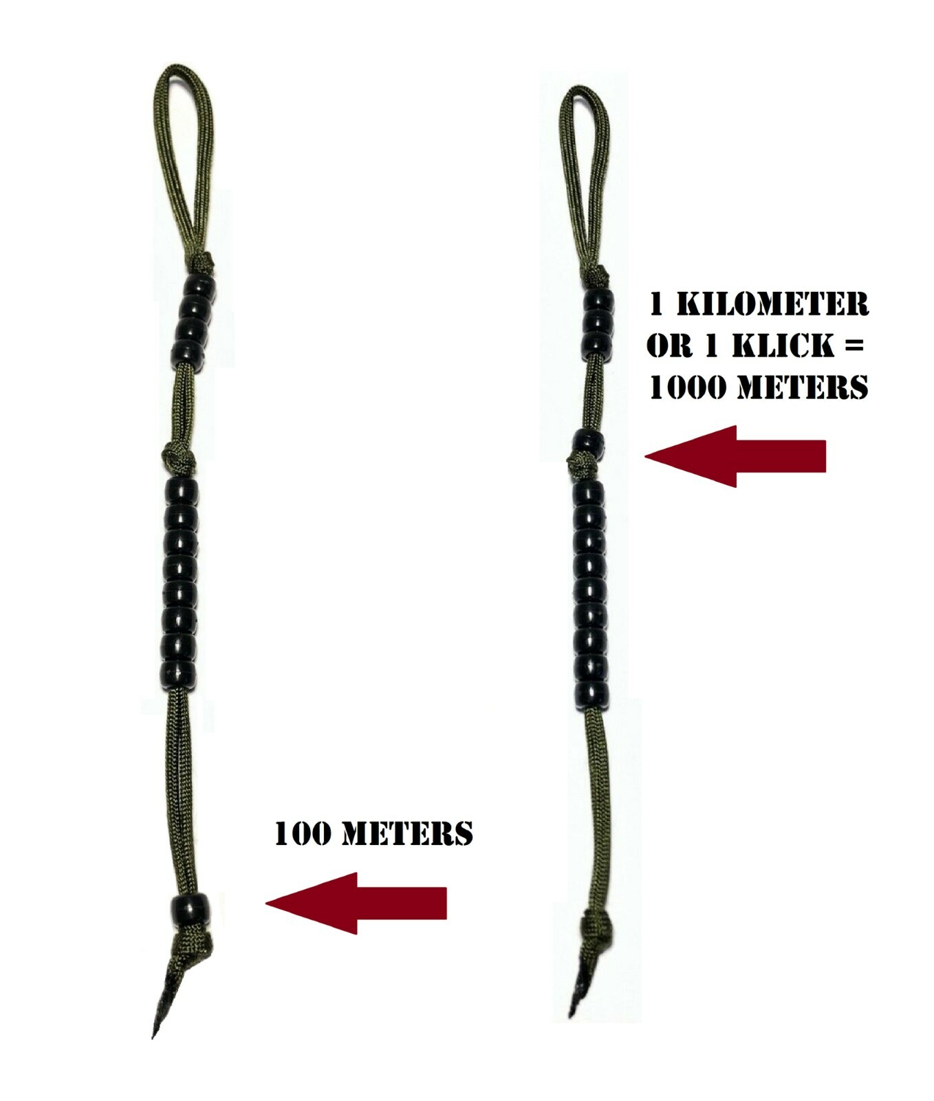 TACTICAL PACE COUNT RANGER BEADS LAND NAV HIKING HUNTING USGI VETERAN MADE NEW