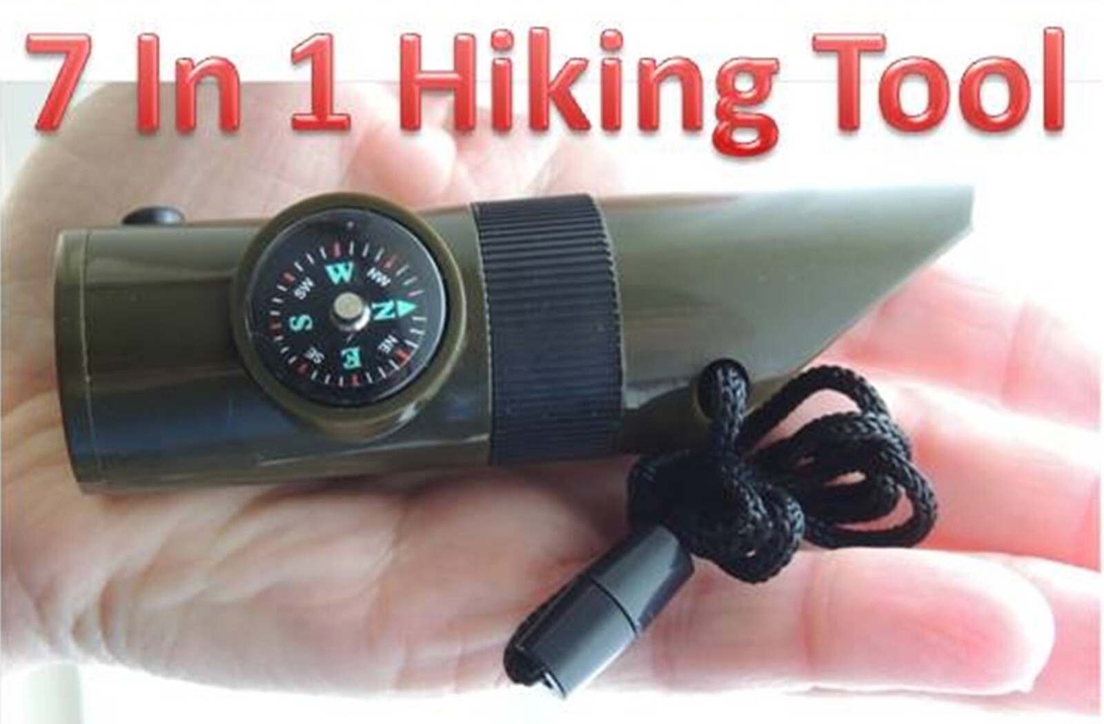 New Outdoor Emergency Survival 7 in 1 Hiking/Camping Tools – 3 Pcs