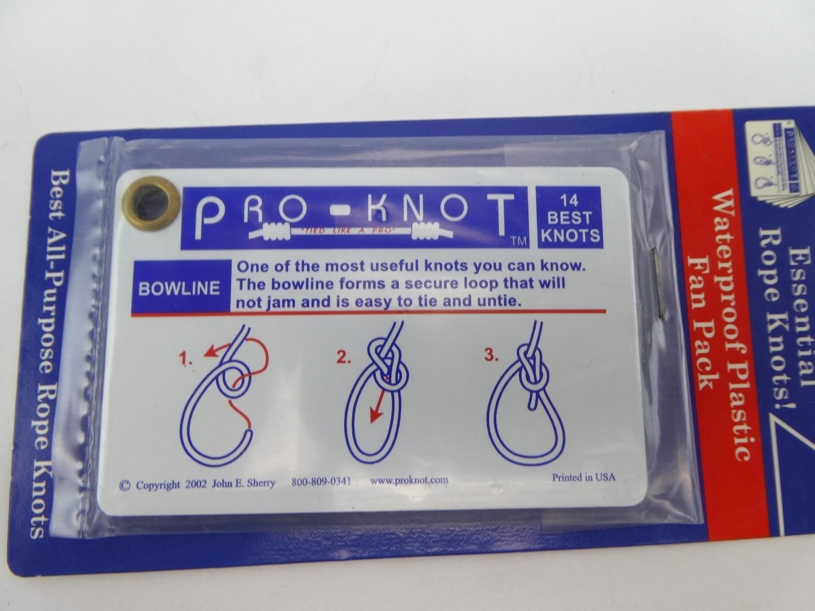 Pro-Knots Outdoor Knots Rope Knots Waterproof Cards 14 Best Knots PKO101