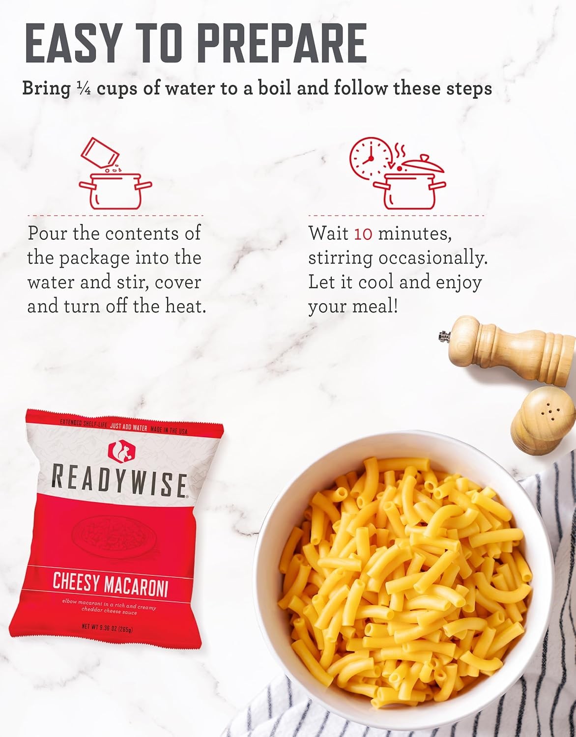 READYWISE – Emergency Food Supply Bucket, 120 Servings, MRE Meal Food…