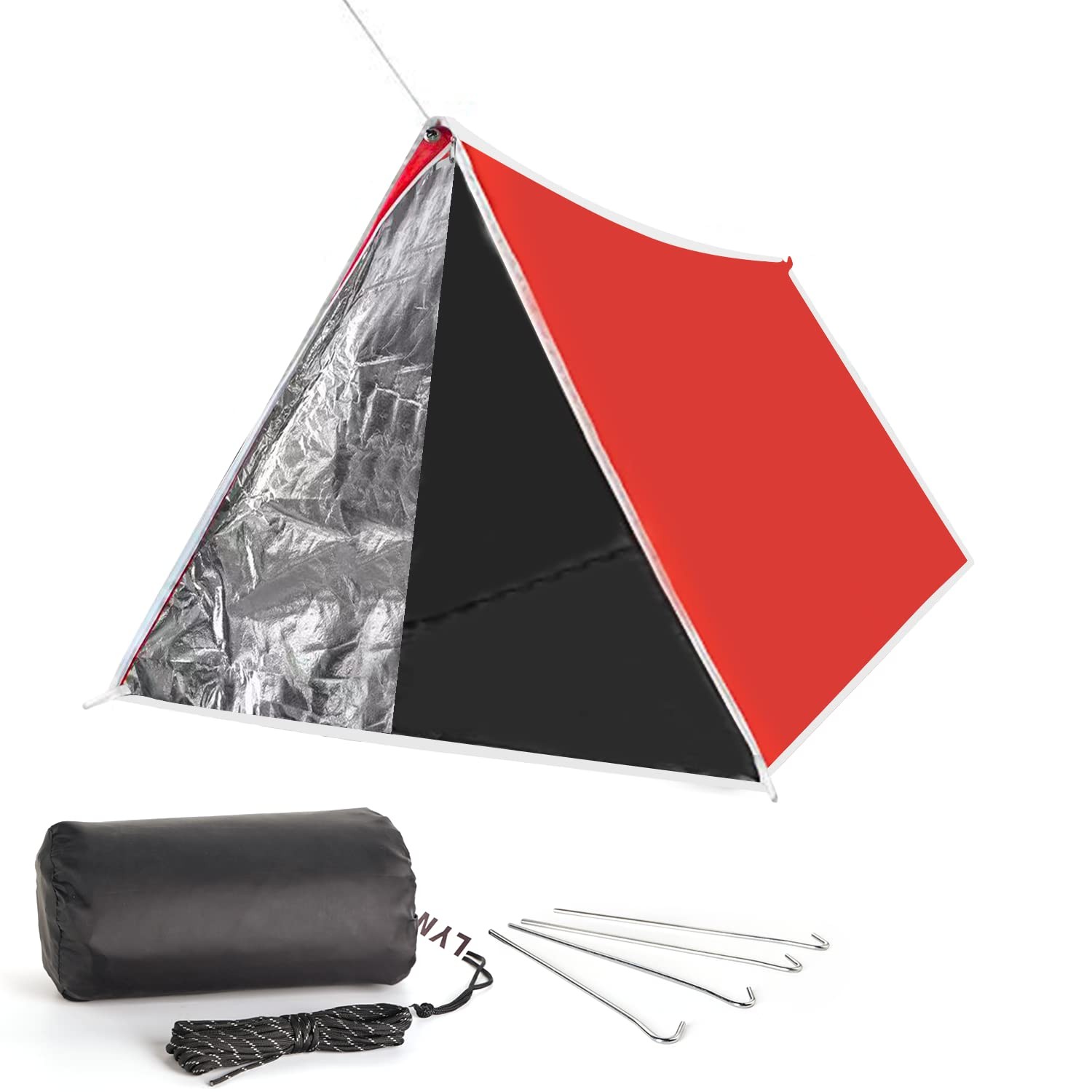 Life-Saving Equip:Instant 1-2 Person Survival Emergency Shelter Tent,Reflecti…