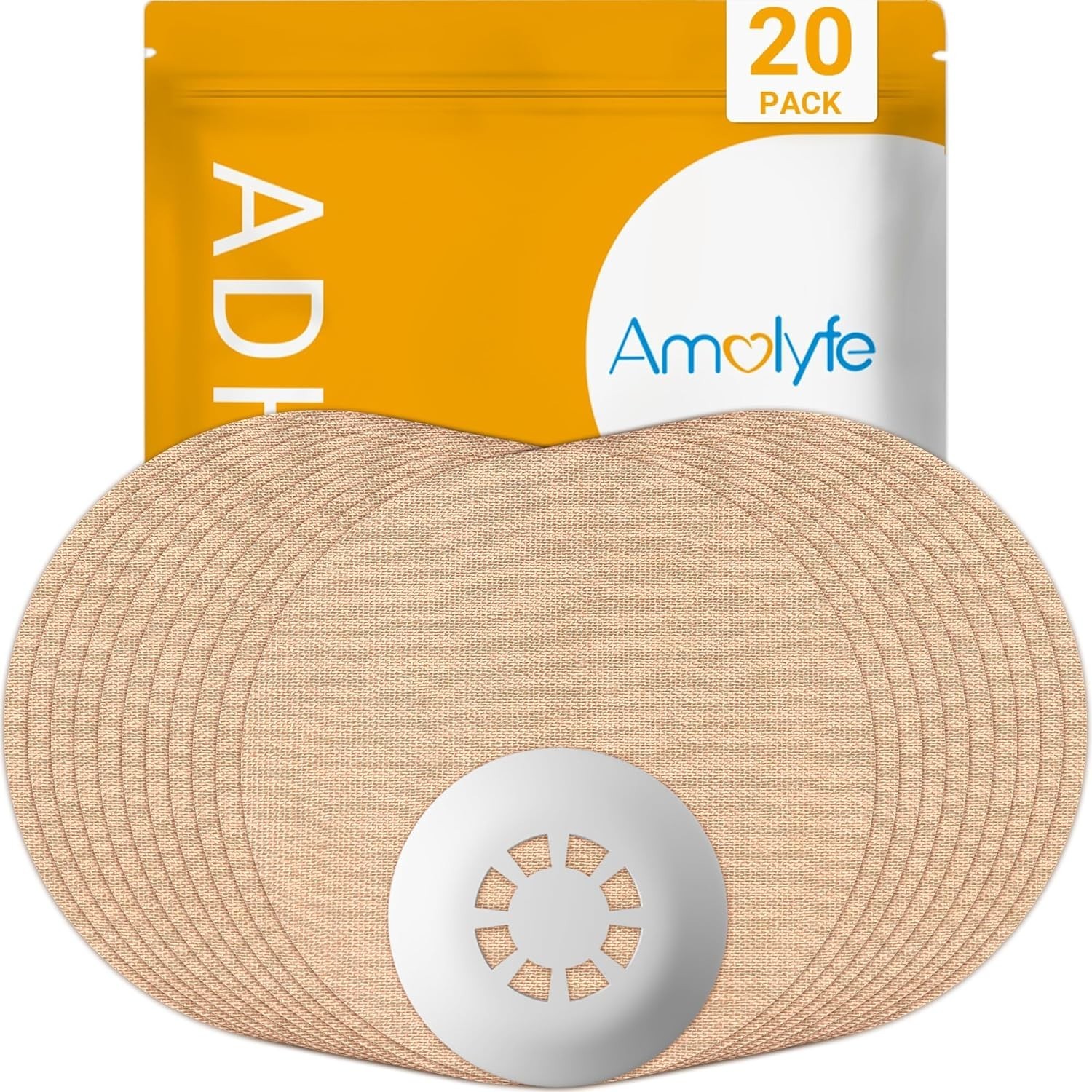 Hypoallergenic Breathable 20-Pack Libre 3 Patches with Hard Cap for Protection