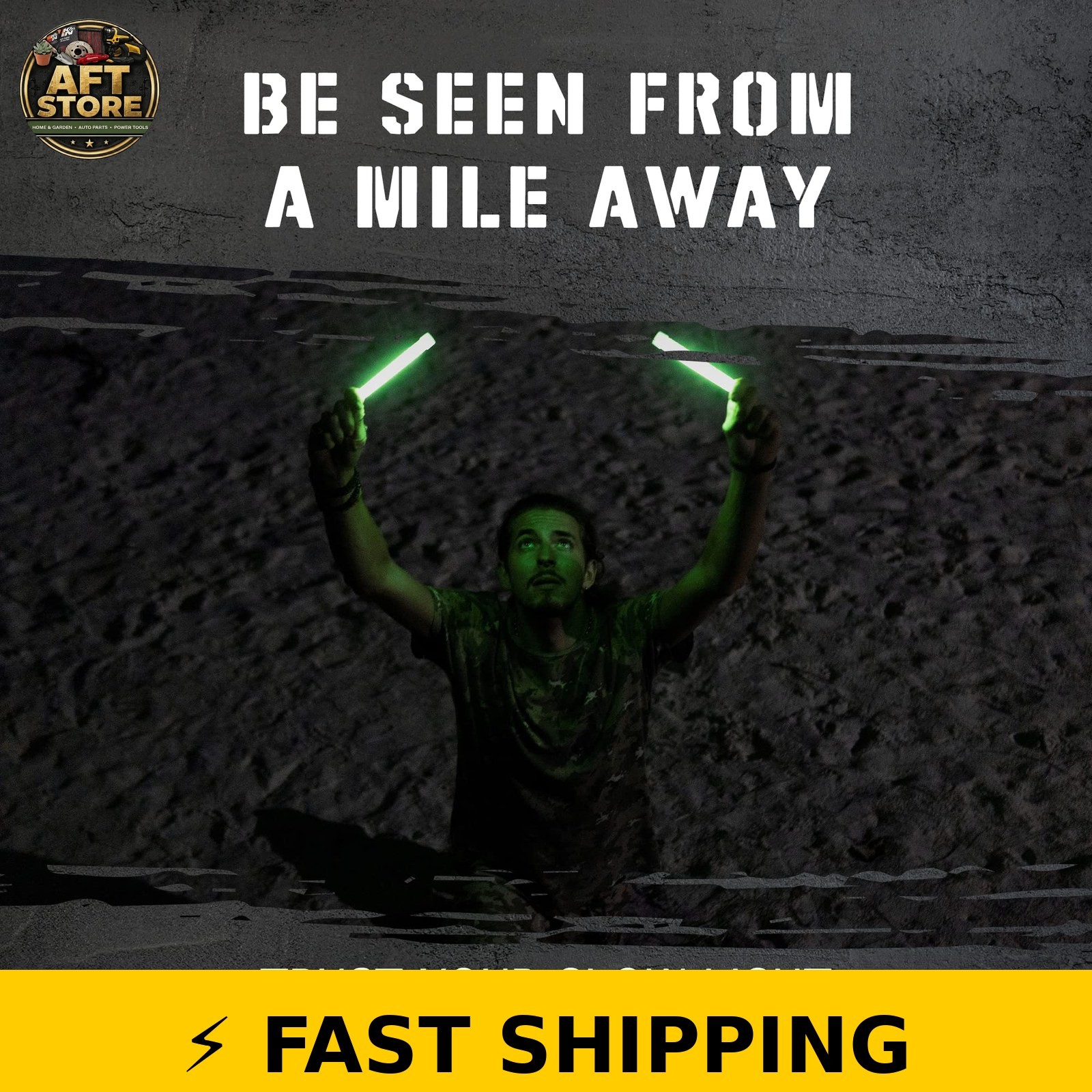 Glow Mind 12 Ultra Bright Emergency Glow Sticks – Green