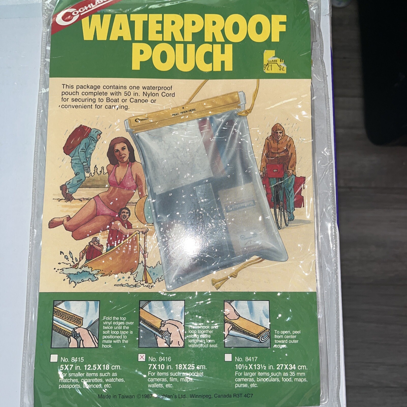 New Vintage Coghlan’s Water Resistant Pouch, 7″ x 10″, Store Supplies